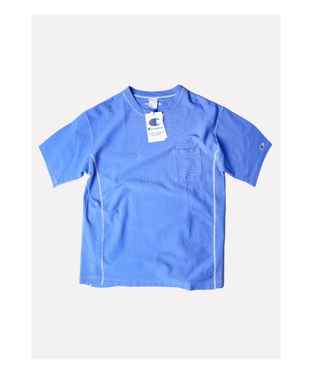 반팔 티셔츠 블루 색상 이미지-S1L2
